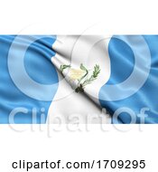 3D Illustration Of The Flag Of Guatemala Waving In The Wind