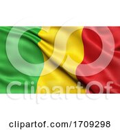 Poster, Art Print Of 3d Illustration Of The Flag Of Mali Waving In The Wind