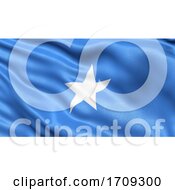 Poster, Art Print Of 3d Illustration Of The Flag Of Somalia Waving In The Wind