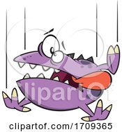 Cartoon Monster Falling by toonaday