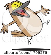 Poster, Art Print Of Cartoon Happy Lark Bird