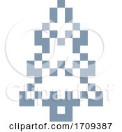 Tree Pixel 8 Bit Video Game Art Icon