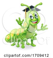 Graduate Caterpillar Book Worm by AtStockIllustration