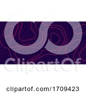 Poster, Art Print Of Banner With Topography Contour Design