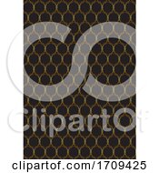 Poster, Art Print Of Decorative Gold And Black Pattern Design
