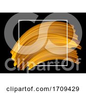 Poster, Art Print Of Gold Paint Streaks Background