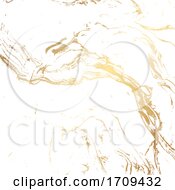 Poster, Art Print Of Marble Texture Background In Gold And White