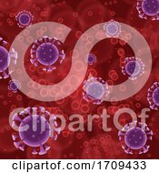 Poster, Art Print Of Medical Background With Abstract Virus Cells