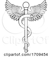Rod Of Asclepius Aesculapius Medical Symbol