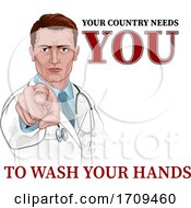 Poster, Art Print Of Doctor Pointing Your Country Needs You