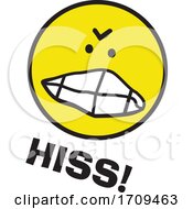 Cartoon Emoji Hissing by Johnny Sajem