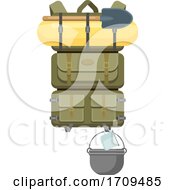 Poster, Art Print Of Hiking Backpack