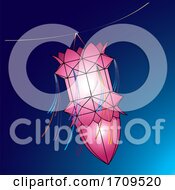 Poster, Art Print Of Pink Vesak Lantern