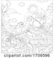 Poster, Art Print Of Parrots On A Beach
