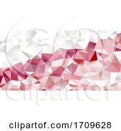 Poster, Art Print Of Banner Template With A Low Poly Geometric Design
