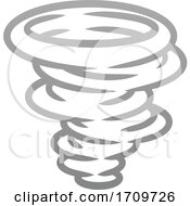 Tornado Twister Hurricane Or Cyclone Icon Concept