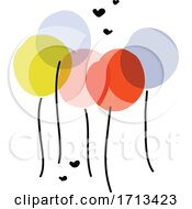 Creative Vector Illustration Of Multicolored Balloons