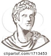 Bust Of Roman Emperor Caesar
