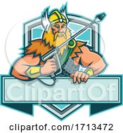 Thor Holding A Pressure Washer Wand by patrimonio
