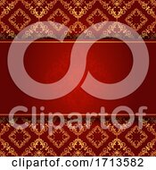 Poster, Art Print Of Elegant Background In Red And Gold