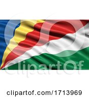 Poster, Art Print Of 3d Illustration Of The Flag Of Seychelles Waving In The Wind