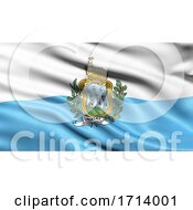 Poster, Art Print Of 3d Illustration Of The Flag Of San Marino Waving In The Wind