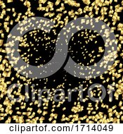 Poster, Art Print Of Celebration Background With Gold Confetti