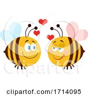 Poster, Art Print Of Bee Couple In Love