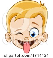 Blond Haired Boy With A Silly Expression