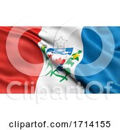 Poster, Art Print Of 3d Illustration Of The Brazilian State Flag Of Alagoas Waving In The Wind