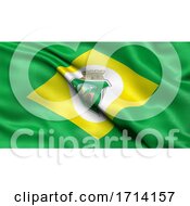 Poster, Art Print Of 3d Illustration Of The Brazilian State Flag Of Ceara Waving In The Wind