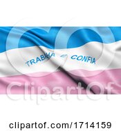 Poster, Art Print Of 3d Illustration Of The Brazilian State Flag Of Espirito Santo Waving In The Wind