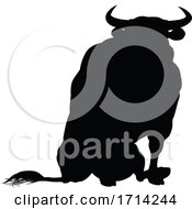 Silhouette Bull