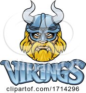 Poster, Art Print Of Viking Mascot Warrior Sign Graphic