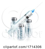 Poster, Art Print Of Injection Vaccine Medicine Syringe Vaccination