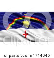 Poster, Art Print Of 3d Illustration Of The Brazilian State Flag Of Pernambuco Waving In The Wind