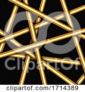 Poster, Art Print Of Abstract Background With Random Gold Bars Design