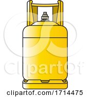 Yellow Gas Cylinder