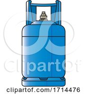 Poster, Art Print Of Blue Gas Cylinder