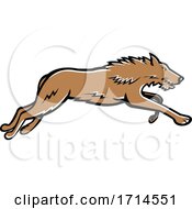 Poster, Art Print Of Scottish Deerhound Running