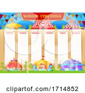 Poster, Art Print Of Circus School Timetable