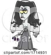 Poster, Art Print Of Cartoon Vampire Bride