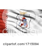 Flag Of The Mari El Republic Waving In The Wind