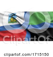 Flag Of Belgorod Oblast Waving In The Wind