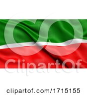 Flag Of The Republic Of Tatarstan Waving In The Wind