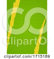 Poster, Art Print Of Copy Space Comics Style Green With Yellow Lightning