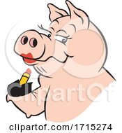 Poster, Art Print Of Lipstick On A Pig