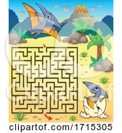 Poster, Art Print Of Dinosaur Maze