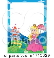 Princess Holding An Umbrella