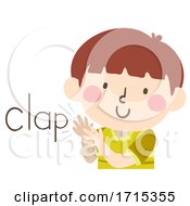 Kid Boy Sound Clap Illustration